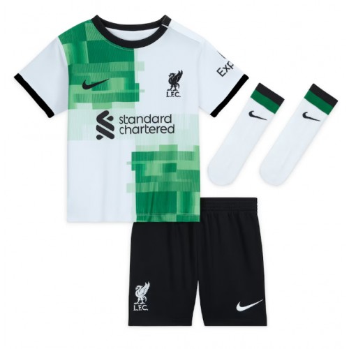 Maillot de foot Liverpool Virgil van Dijk #4 Extérieur enfant 2023-24 Manches Courte (+ pantalon court)